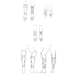 Patron Armure Partie 3 -Magasin De Costumes D'Halloween patron armure partie 3 4