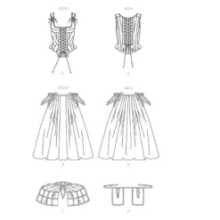 Patron - Corps Baleiné Et Paniers -Magasin De Costumes D'Halloween patron corps baleine et paniers 4