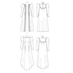 Patron Nuisette & Robe De Chambre Ancienne -Magasin De Costumes D'Halloween patron nuisette robe de chambre ancienne 6