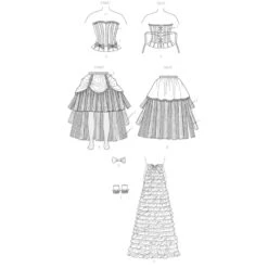 Patron Robe De Cabaret -Magasin De Costumes D'Halloween patron robe de cabaret 4