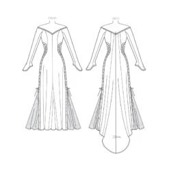 Patron - Robe Magie Noire -Magasin De Costumes D'Halloween patron robe magie noire 4