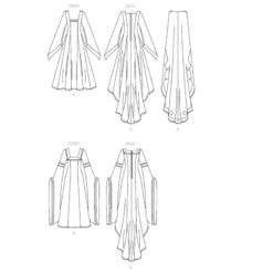 Patron Robes Médievales -Magasin De Costumes D'Halloween patron robes medievales 2