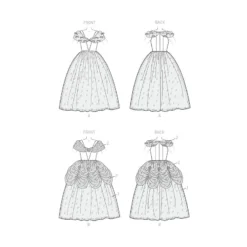 Patron Type Cendrillon -Magasin De Costumes D'Halloween patron type cendrillon 4