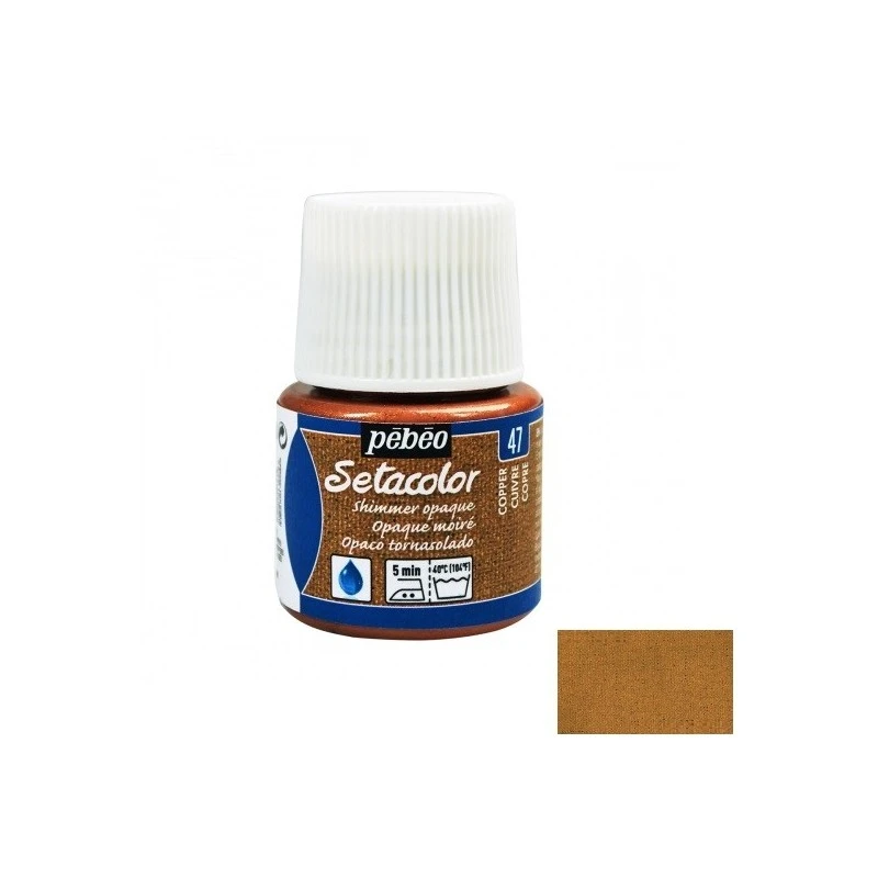 Peinture Textile - Cuivre 1 Peinture Textile - Cuivre